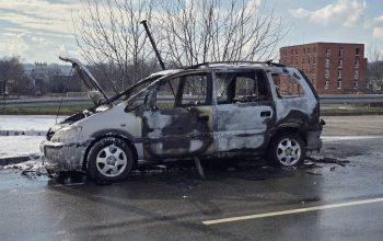 Požar na graničnom prelazu u Loznici