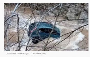 U slijetanju automobila u rijeku Drinjača kod Kladnja smrtno stradalo lice iz Zvornika (FOTO)