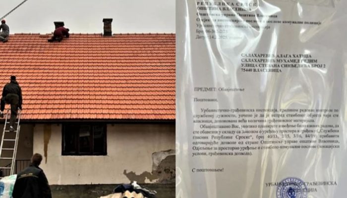 Inspekcija u Vlasenici zabranila obnovu kuće Nedima Salaharevića, svjedoku na suđenju načelniku Kraljeviću!?