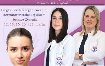 Besplatni preventivni dermatološki pregledi akni u JZU Bolnici Zvornik