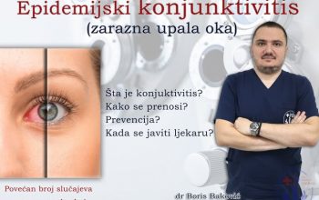 UPOZORENJE: Povećan broj slučajeva zarazne upale oka – konjunktivitisa