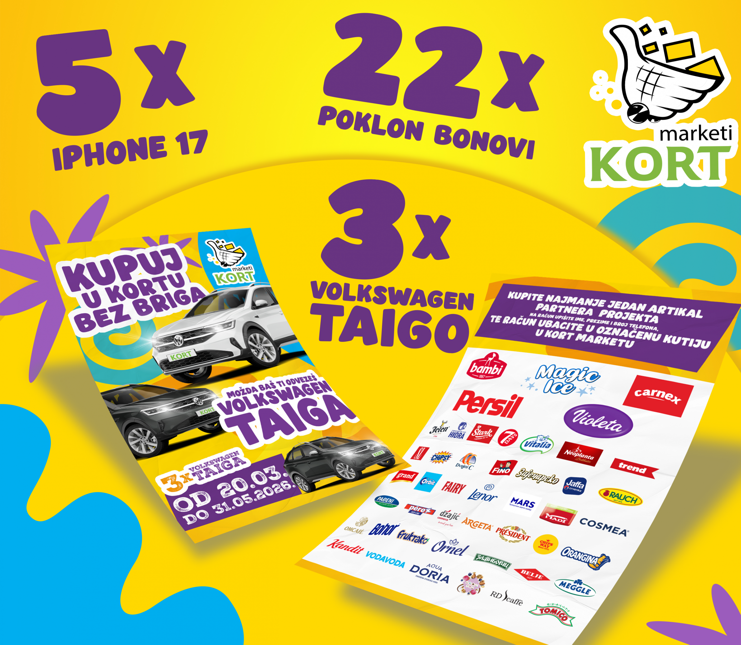 Velika nagradna igra u KORT marketima: Osvojite automobil ili vrijedne nagrade