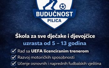 Upis u Školu fudbala „Budućnost“ Pilica – ulaganje u budućnost djece i sporta