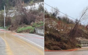 Pokrenuto klizište na putu Sapna –Teočak: Saobraćaj otežan, vozači na oprezu (FOTO)
