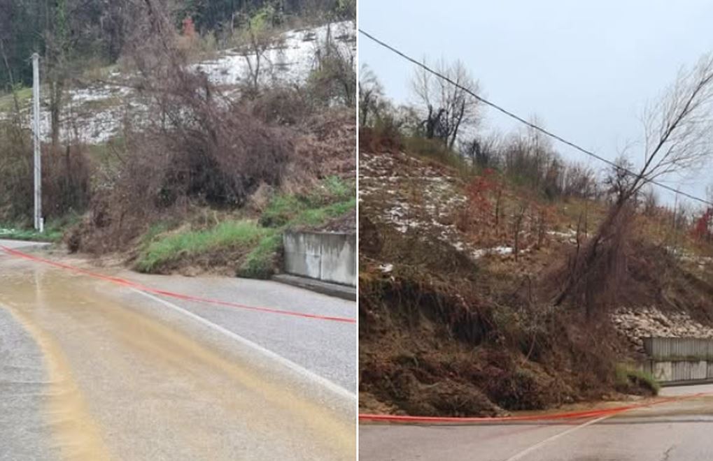 Pokrenuto klizište na putu Sapna –Teočak: Saobraćaj otežan, vozači na oprezu (FOTO)