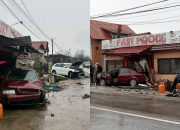 Saobraćajna nesreća: Automobil udario u objekat fast food-a