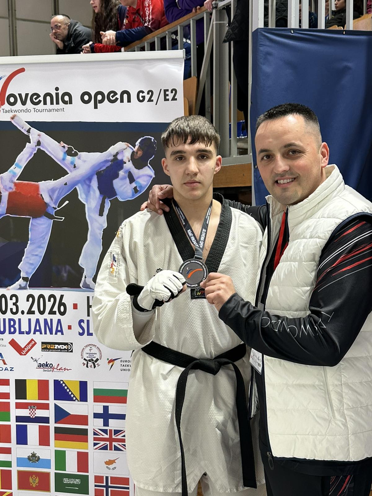 Sjajan nastup TKD Zvornik na jednom od najvećih evropskih turnira: Đorđe Živković izborio finale Slovenia Opena