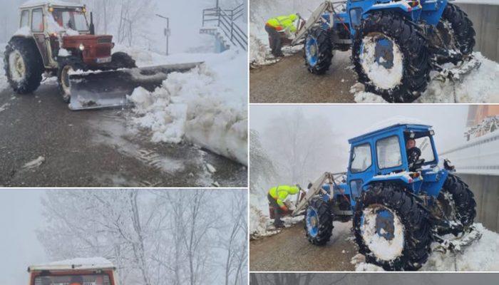 Snagovo pod snijegom: Vanredno stanje zbog neprohodnih puteva, mještani i mehanizacija na terenu (FOTO)