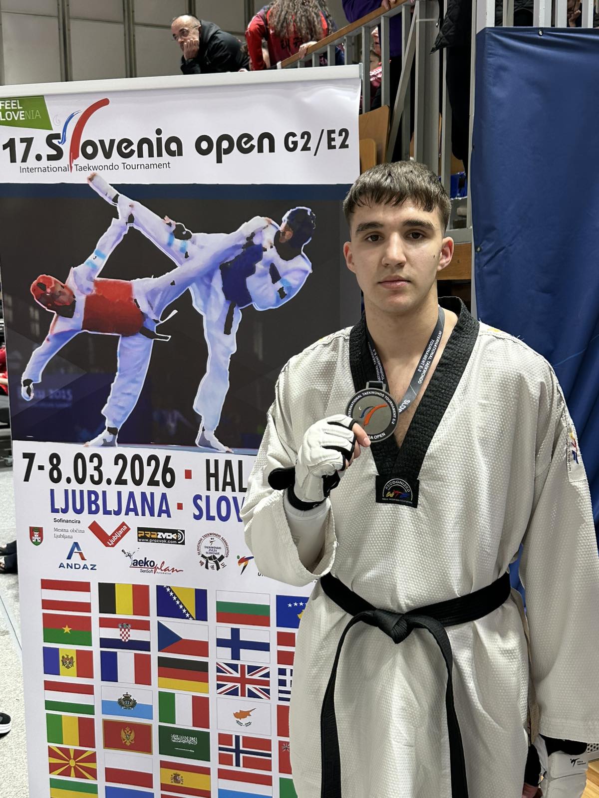 Sjajan nastup TKD Zvornik na jednom od najvećih evropskih turnira: Đorđe Živković izborio finale Slovenia Opena