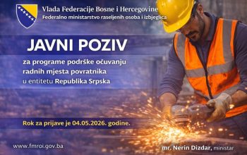 Javni poziv: Program podrške očuvanju radnih mjesta povratnika u entitetu RS