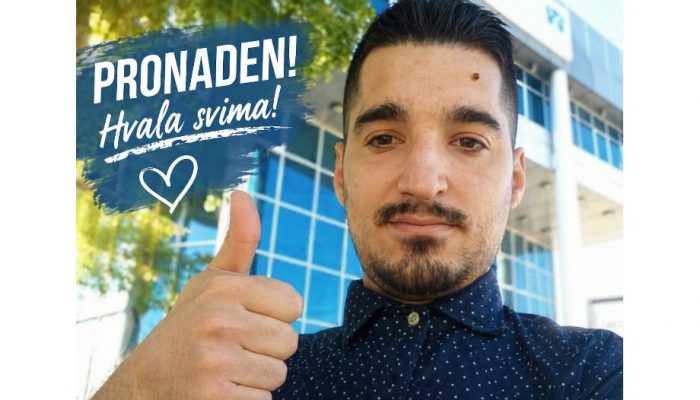 Pronađen ranije nestali Slađan Ćorić iz Bijeljine