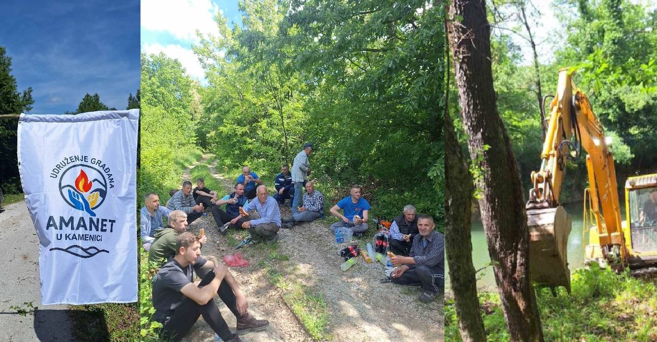 Uređeni putevi i kupališta u Kamenici i Glodima: Oko 50 mještana učestvovalo u velikoj akciji UG „Amanet“ (FOTO)