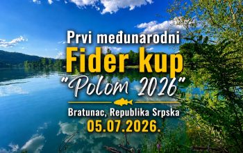 Prvi Fider kup „Polom 2026“ na Drini: Otvorene prijave za ekipe ribolovaca