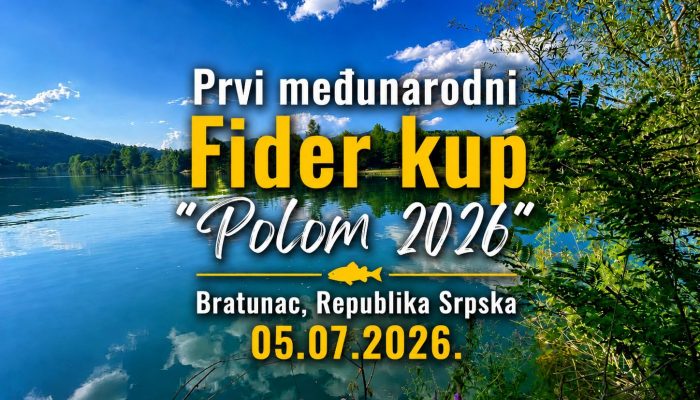 Prvi Fider kup „Polom 2026“ na Drini: Otvorene prijave za ekipe ribolovaca