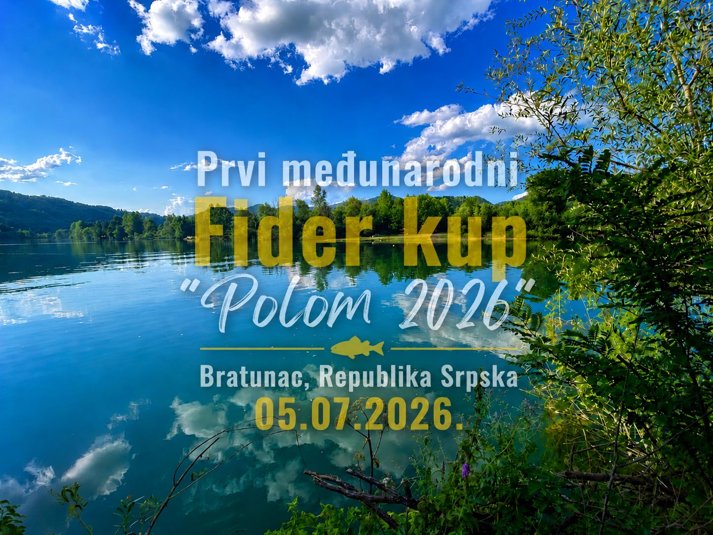 Prvi Fider kup „Polom 2026“ na Drini: Otvorene prijave za ekipe ribolovaca