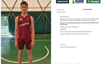 Poslije dugo vremena poziv u omladinske selekcije BIH za mlade sportiste iz Zvornika
