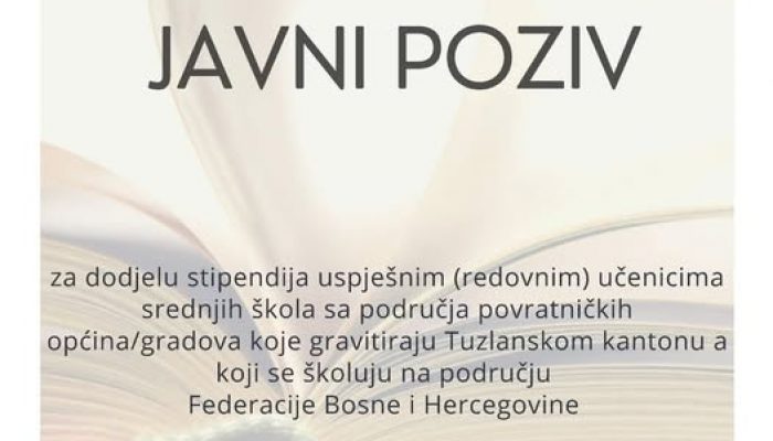 POZIV za dodjelu stipendija učenicima srednjih škola u Zvorniku