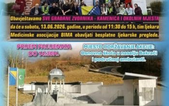 Humanitarna akcija BIMA-e u Kamenici: Pregledi za građane svih uzrasta