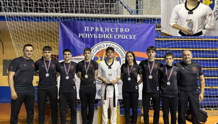 Sjajni rezultati TKD kluba Zvornik na Prvenstvu RS: Aleksa Pelemiš najbolji junior prvenstva