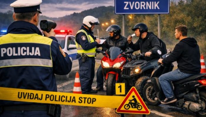 Regionalna akcija kontrole vozača mopeda i motocikala – 60 prekršaja na području Policijske uprave Zvornik