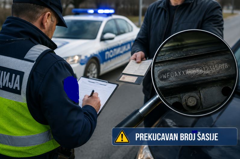 Sumnjiva dokumentacija i prepravljan broj šasije, policija podnijela izvještaj o krivičnom djelu