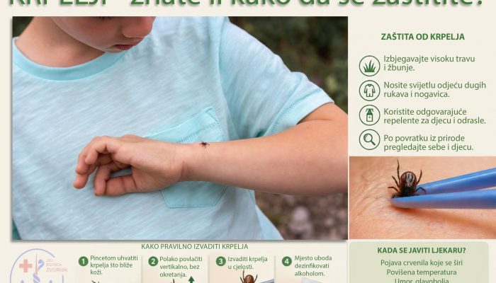JZU Bolnica Zvornik upozorava: Krpelji mogu predstavljati ozbiljnu opasnost po zdravlje