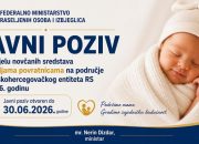 Javni poziv za porodilje povratnice u RS: Do 1.000 KM podrške za novorođenu djecu