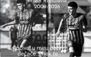 Tragedija: Preminuo mladi fudbaler Milan Radulović (17)