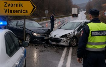 Nezgoda na magistralnom putu Zvornik–Vlasenica: Jedno lice povrijeđeno, jedno lišeno slobode