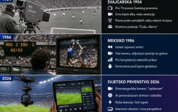 Od prvog TV prenosa Svjetskog prvenstva do 2026. godine: Kako se promijenio način na koji gledamo fudbal