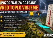 Civilna zaštita Zvornik: Pred nama novi toplotni talas, temperature do 39 stepeni, moguće i lokalne nepogode