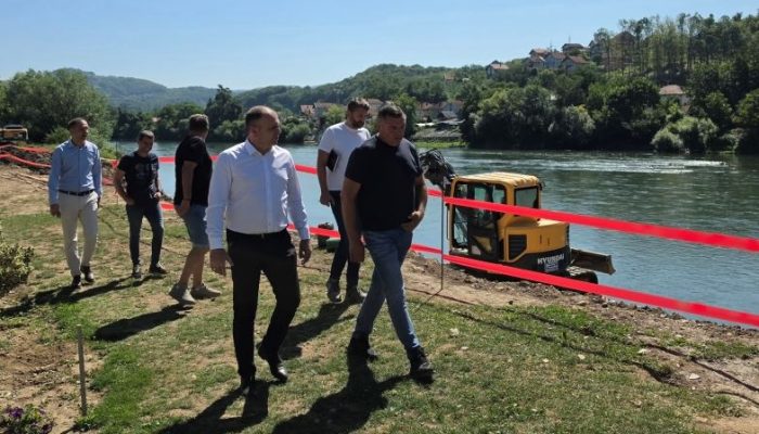 Počela izgradnja obaloutvrde na Drini u naselju Terminal (FOTO)
