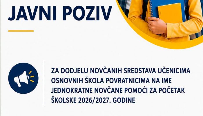 Objavljena preliminarna lista učenika povratnika koji će dobiti jednokratnu pomoć za početak školske godine