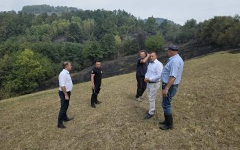 Stanje na požaru u naselju Samari kod Zvornika puno bolje, na terenu gradonačelnik Bojan Ivanović i predsjednik Skupštine Rahman Nukić (FOTO)