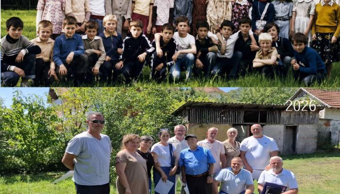 Nekadašnji učenici prvog razreda škole u Diviču okupile se nakon 50 godina, a učitelj Mustafa Pašić im održao čas (FOTO)