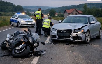 Dvije osobe povrijeđene u sudaru Audija i motocikla kod Pilice