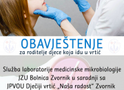 Bolnica Zvornik olakšala roditeljima: Godišnje uzorkovanje djece obavljaće se u vrtiću