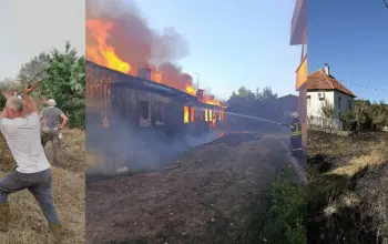 Požari u nekoliko zvorničkih naselja, zadnjim snagama stanovnika branjene kuće u Kamenici i Samarima od vatre, vatrogasci ugasili požare u Karakaju i Roćeviću (FOTO)