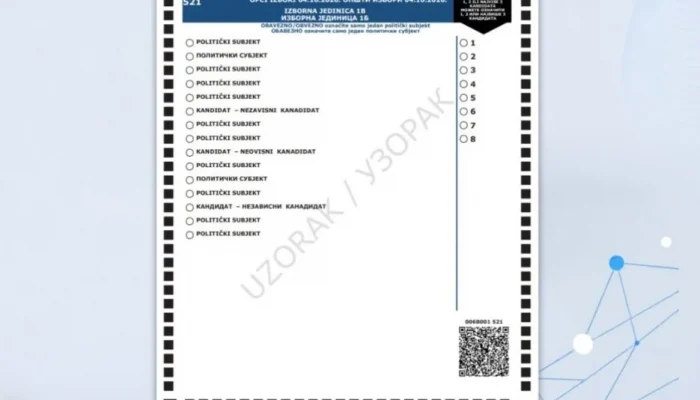 Evo kako će izgledati glasački listići za državni i entitetske parlamente: Najveće izmjene biće vidljive na njima