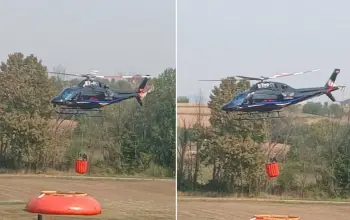 Zbog požara proglašena vanredna situacija na dijelu teritorije opštine Osmaci, helikopteri gasili vatru (FOTO)
