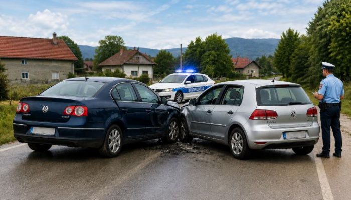Jedna saobraćajna nezgoda sa povrijeđenim licima prvog dana škole na području PU Zvornik