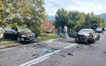 Više osoba povrijeđeno, intervenisali vatrogasci i Hitna pomoć nakon sudara u Drinjači (FOTO)