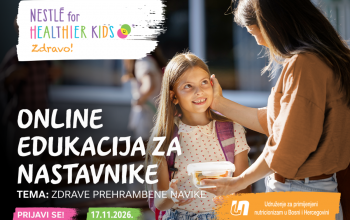 Nastavnici mogu unaprijediti znanje o zdravoj prehrani djece: Online edukacija programa „Zdravo!“ 17. novembra