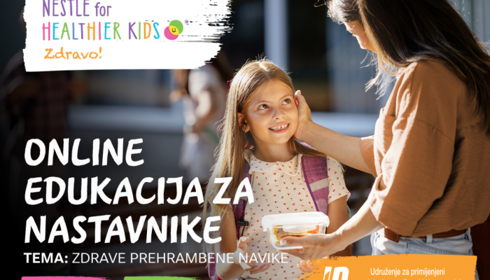 Nastavnici mogu unaprijediti znanje o zdravoj prehrani djece: Online edukacija programa „Zdravo!“ 17. novembra
