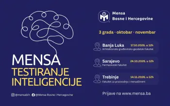 Prilika za sve koji žele saznati svoj IQ: Mensa BiH organizuje testiranje u Sarajevu i Banja Luci